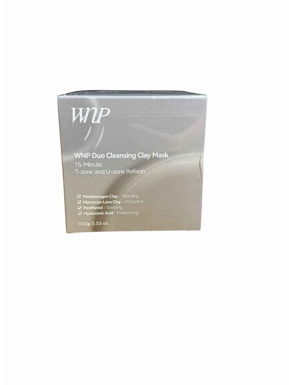 WNP Duo Cleansing Clay Mask NIB 3.53 oz Dual Action T-Zone U-Zone Treatment